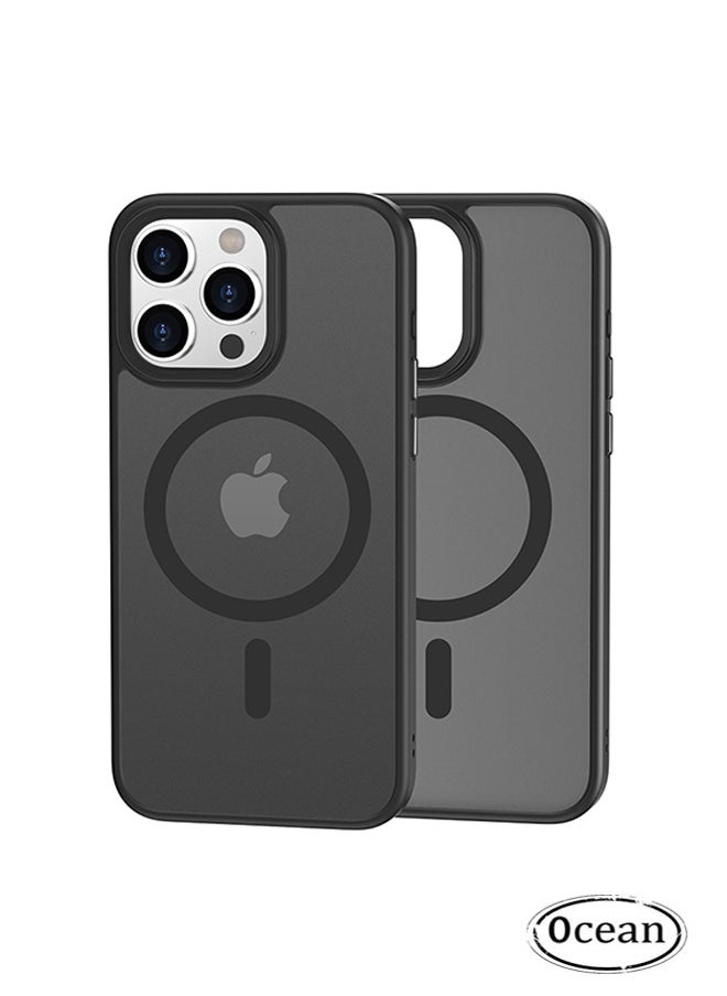 Ocean - iPhone 14 Pro Max Case (Black), Equipped With MagSafe Compatible Charging, Military Grade Anti Drop And Shockproof, With Edges Raised Above The Screen To Prevent Scratches And Wear - Image 1