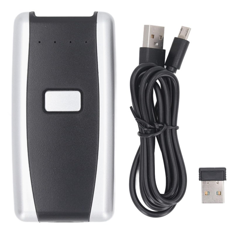 Wireless Barcode Scanner Bluetooth 2 4GHz Rechargeable Handheld 1D 2D QR Code Reader - Image 2