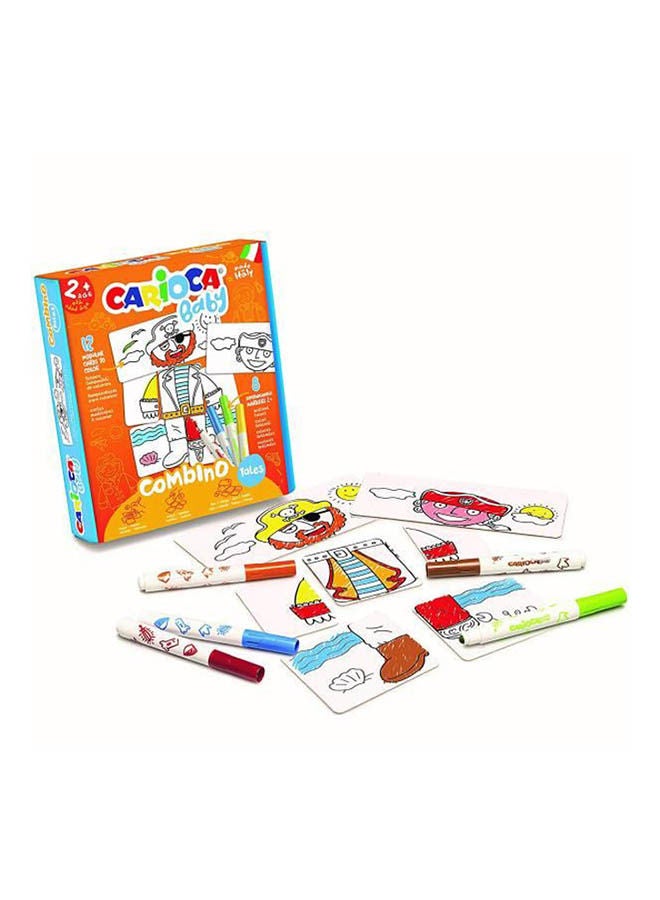 carioca Color Coloring Puzzle And Markers 8 Pcs Multicolour 