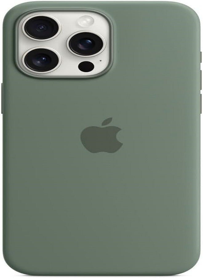 إيف غطاء علبة السيليكون العام لـ Apple iPhone 15 Pro Max Silicone Case مع Magsafe -cypress - Image 1