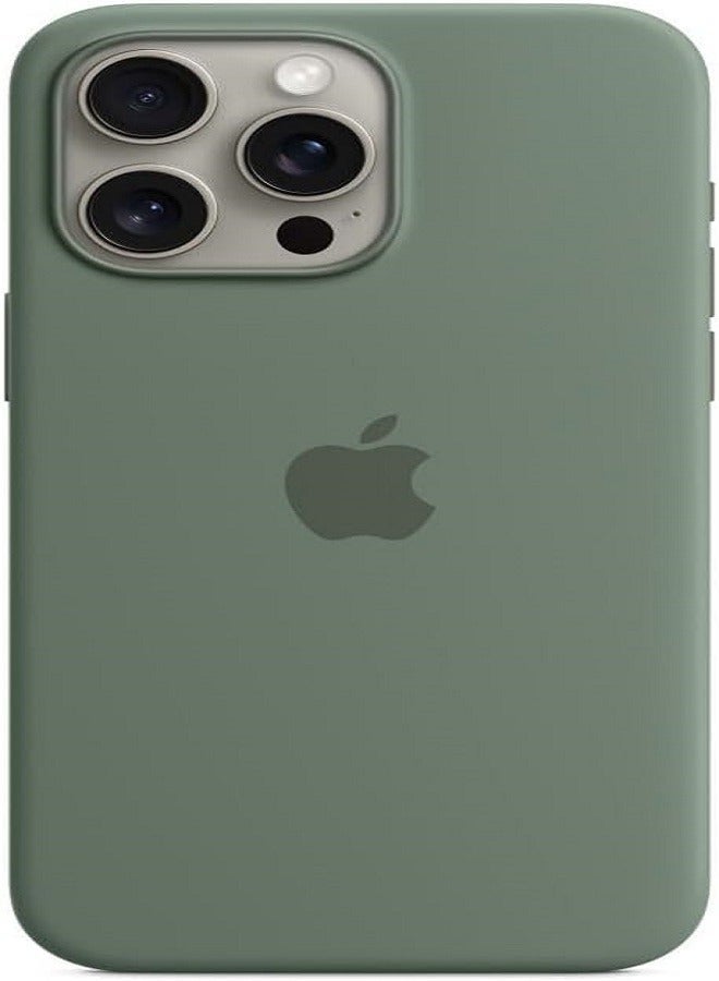 إيف غطاء علبة السيليكون العام لـ Apple iPhone 15 Pro Max Silicone Case مع Magsafe -cypress - Image 2