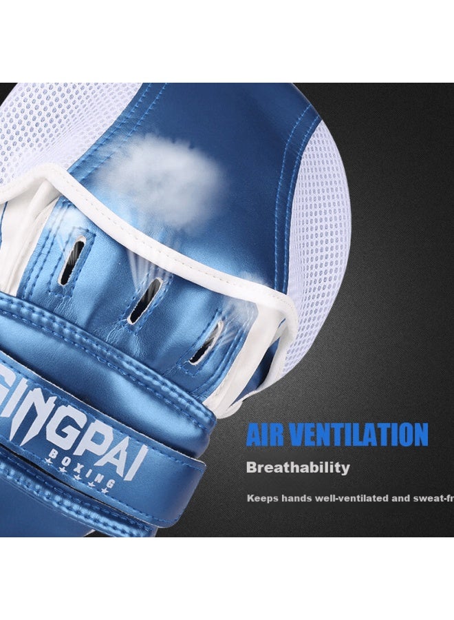 Competing pie Jingpai Boxing Target Muay Thai Training Equipment Punching Pad Sanda Shield Handheld Taekwondo Training Mitt Blue - Image 3