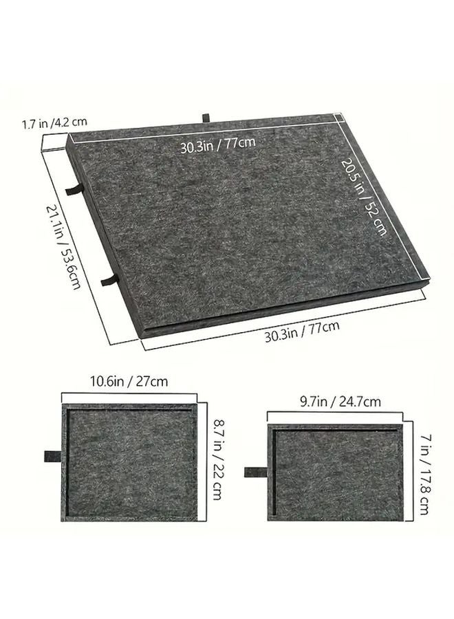طاولة بانوراما دوارة باللون الأسود، تحتوي على 6 أدراج، تتسع لـ1000 لغز، بسطح متين غير قابل للانزلاق - Image 3