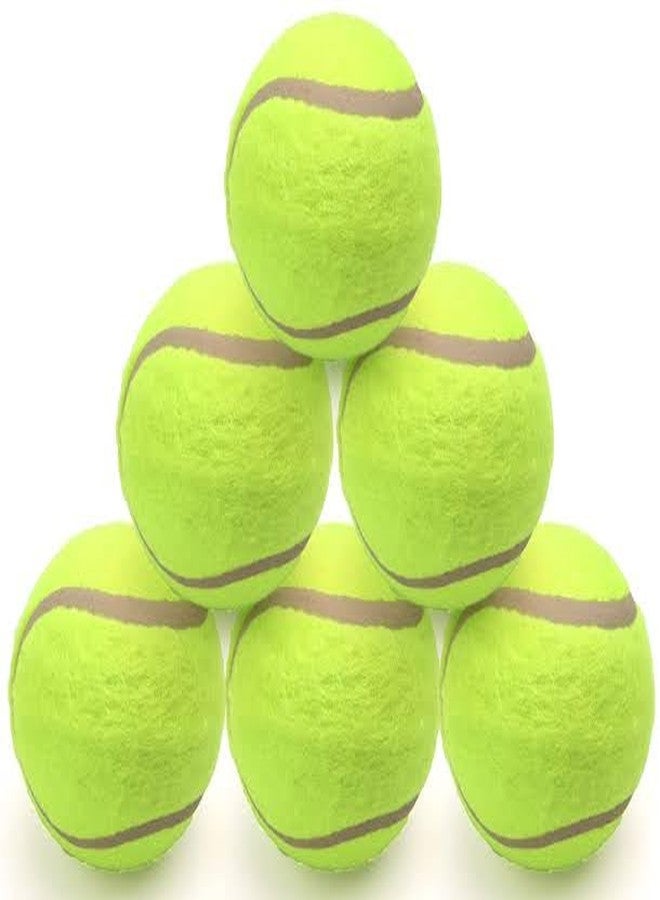GROW FAST Tennis Balls, Neon Yellow, Rubber, Standard Size, 3 Pack, for Tennis and Cricket No. 1 Quality - Image 2