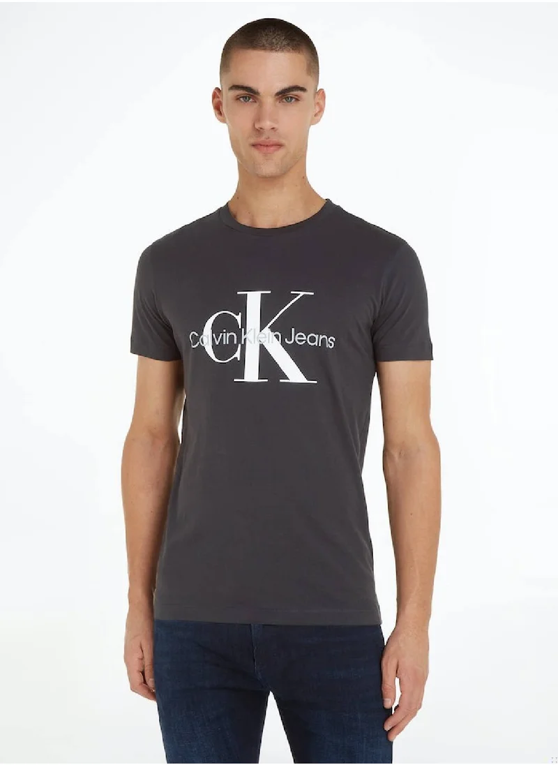 Calvin Klein Jeans Calvin Klein Jeans Men's T-Shirt - Slim fit - Casual Tops - Cotton , Black