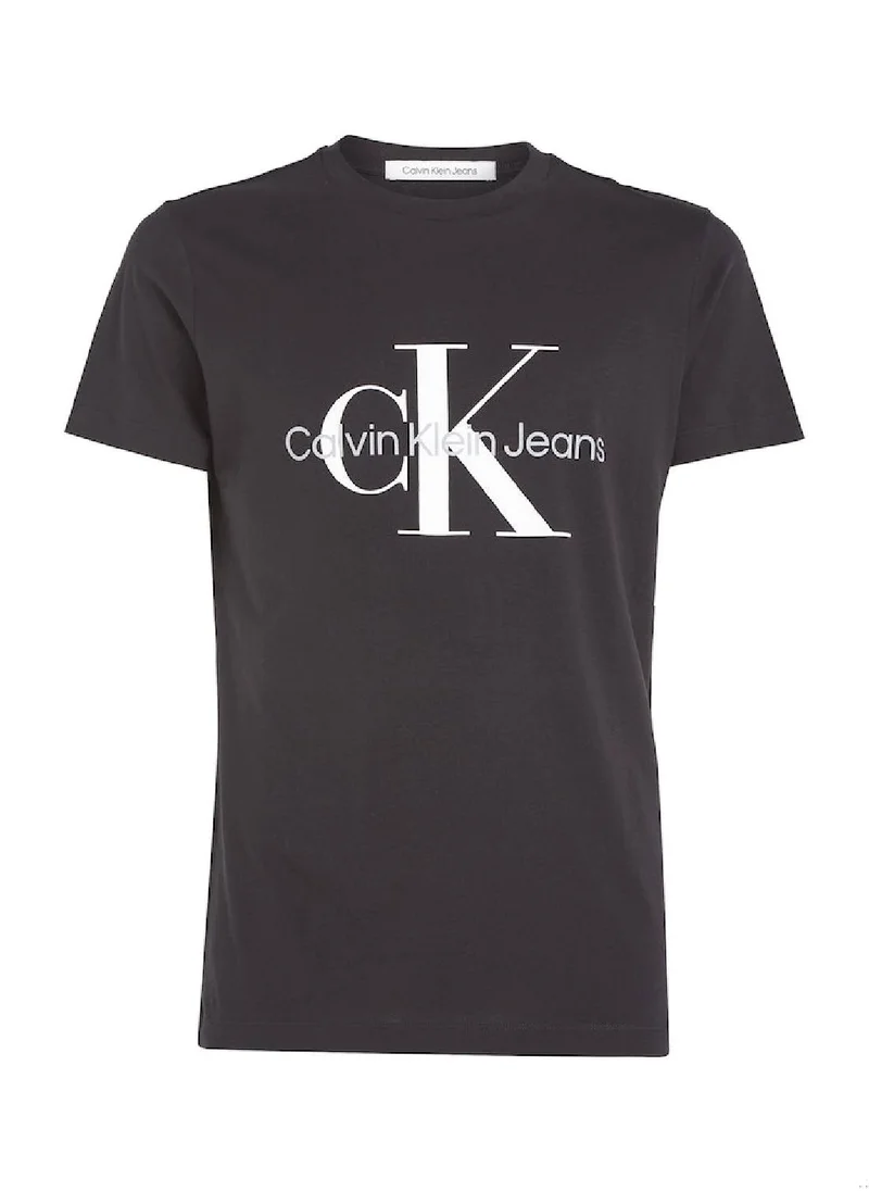 Calvin Klein Jeans Calvin Klein Jeans Men's T-Shirt - Slim fit - Casual Tops - Cotton , Black