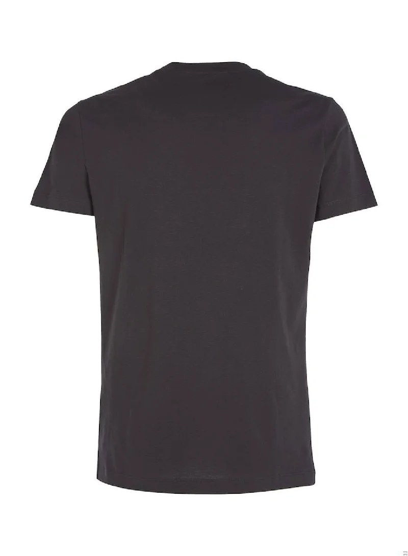 Calvin Klein Jeans Ck Black Slim Fit T-Shirt for Men | Best Price UAE