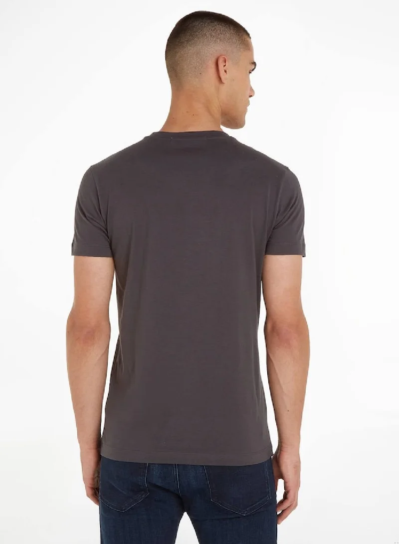 Calvin Klein Jeans Ck Black Slim Fit T-Shirt for Men | Best Price UAE