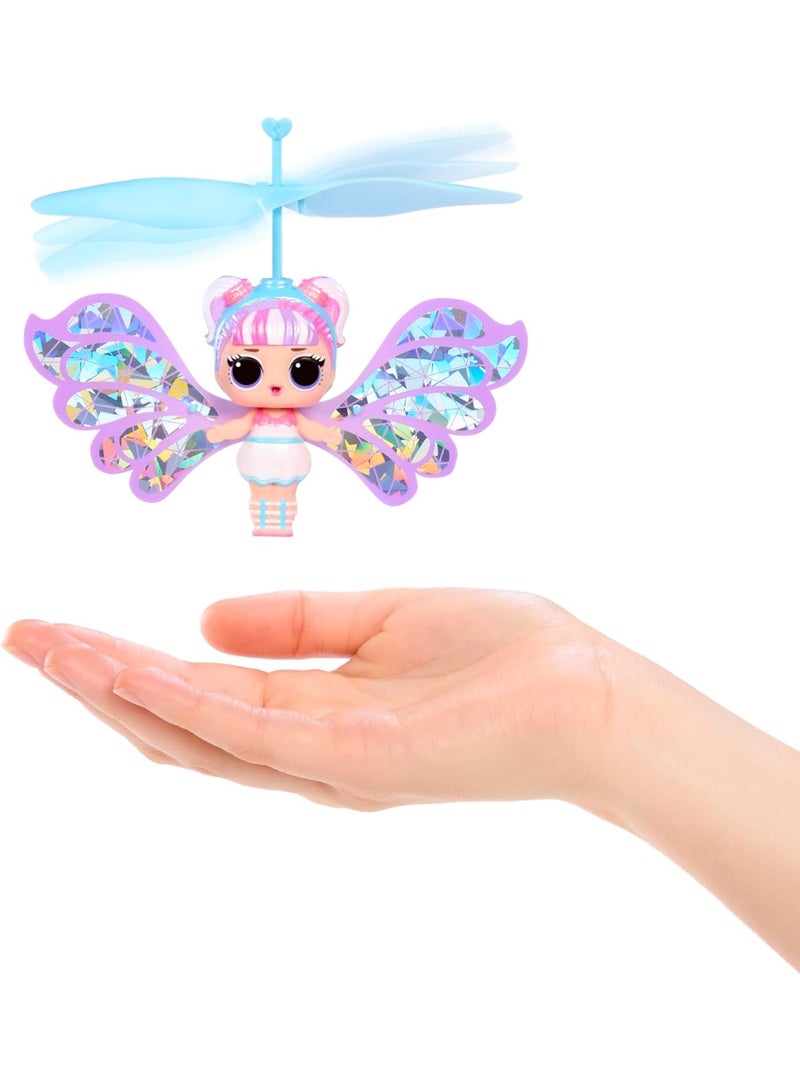 L.O.L. SURPRISE! LOL Surprise Magic Flyers Fairies Tots Snowflake Flying Doll with Wand Control, Rechargeable Battery, Blossom Flower Ball Launcher, Fairy Toy for Kids, Collectible Play Gift for Girls - Image 4