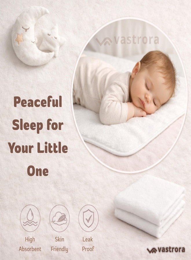 ملاءة فاسترورا الجافة المقاومة للماء والقابلة لإعادة الاستخدام للأطفال والكبار - ملاءة فائقة الامتصاص للبول، بديل سريع الجفاف وناعم ومسامي من الصوف والمطاط | حصيرة التبول اللاإرادي (عبوة من قطعتين | متوسطة | 100 × 70 سم) - Image 4