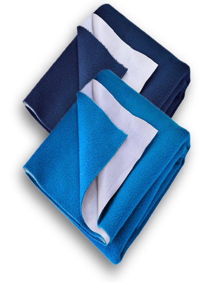 ملاءة فاسترورا الجافة المقاومة للماء والقابلة لإعادة الاستخدام للأطفال والكبار - ملاءة فائقة الامتصاص للبول، بديل سريع الجفاف وناعم ومسامي من الصوف والمطاط | حصيرة التبول اللاإرادي (عبوة من قطعتين | متوسطة | 100 × 70 سم) - Image 1