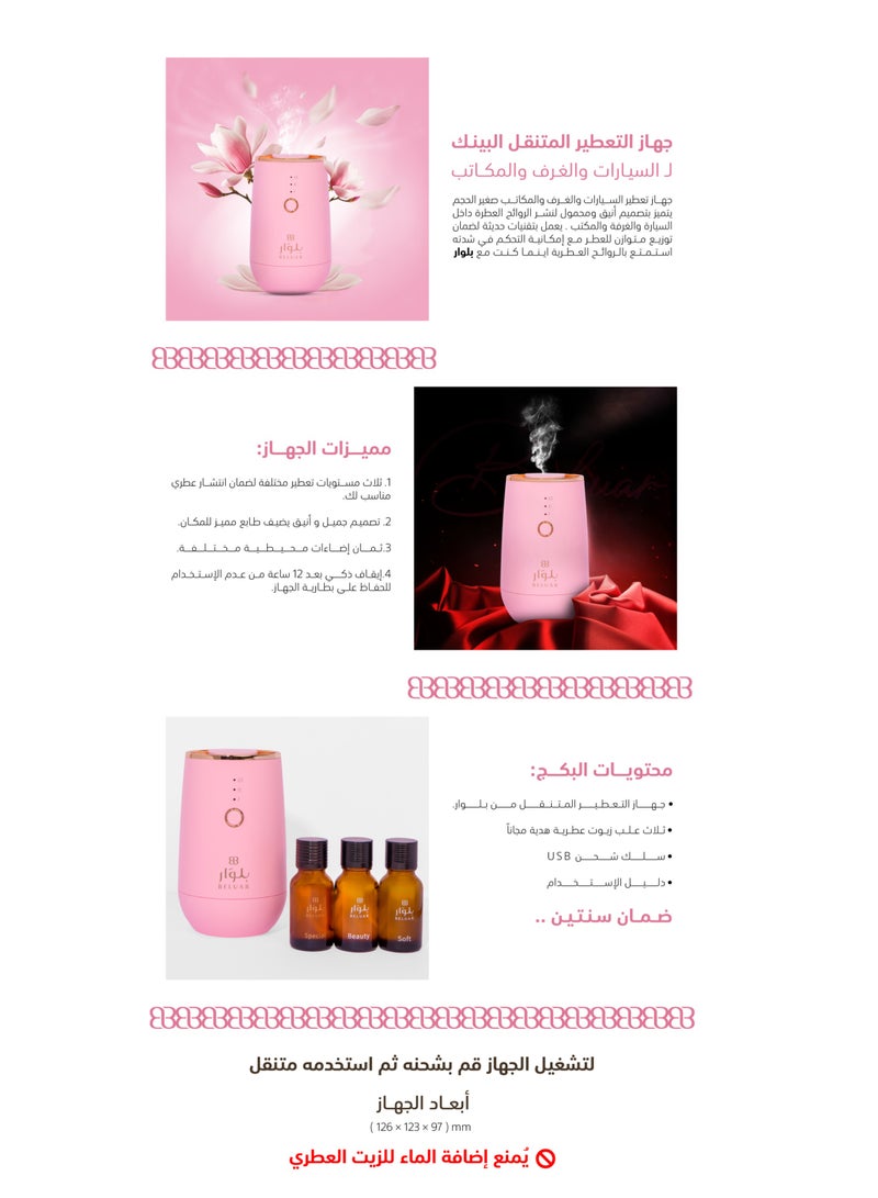 Beluar Portable fragrance device (car-room) pink  - Image 2