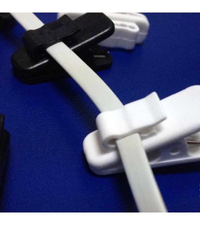 10 Pcs Black Headphone Cable Fixing Clip Adjustable Length Noodle Line Cord Management Earplug Wire Organizer - Image 2