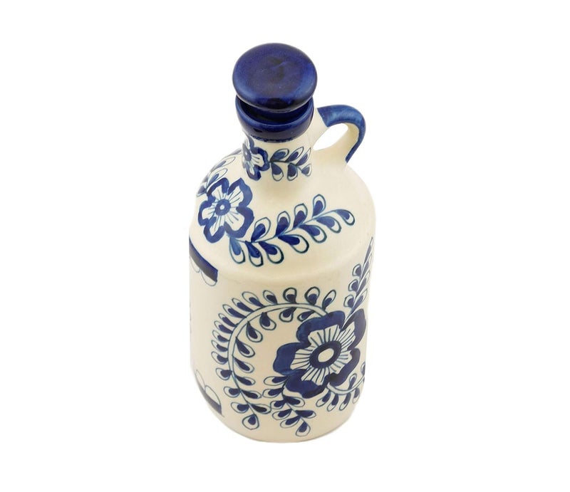 SHRIYAM CRAFT Ceramic Oil Dispenser 1 Litres Pack of 1 Blue - Image 2