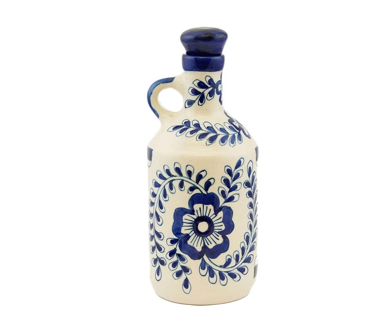 SHRIYAM CRAFT Ceramic Oil Dispenser 1 Litres Pack of 1 Blue - Image 1