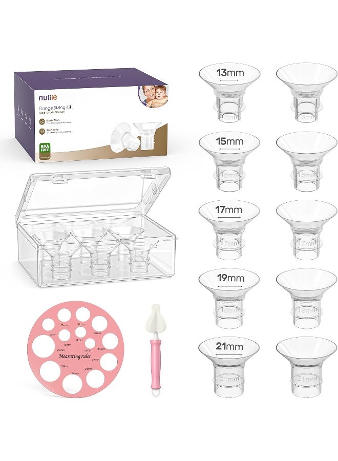 Nuliie 10PCS Flange Sizing Kit 13/15/17/19/21mm for 24mm Flange/Shield of Most Pumps - Image 1