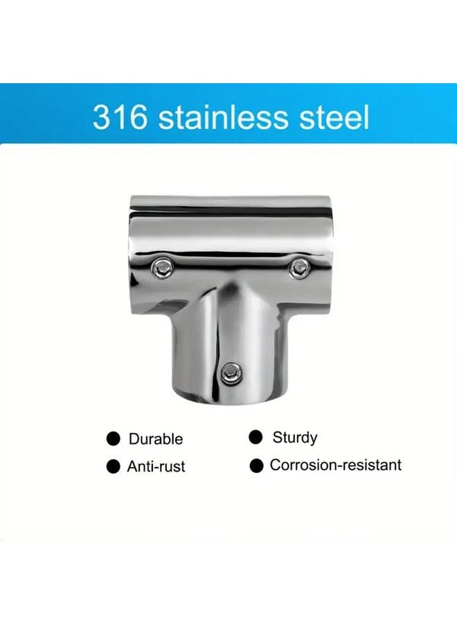 1 Inch 316 Stainless Steel Marine Boat Railing Connector Corrosion Resistant Deck Hardware - Image 4