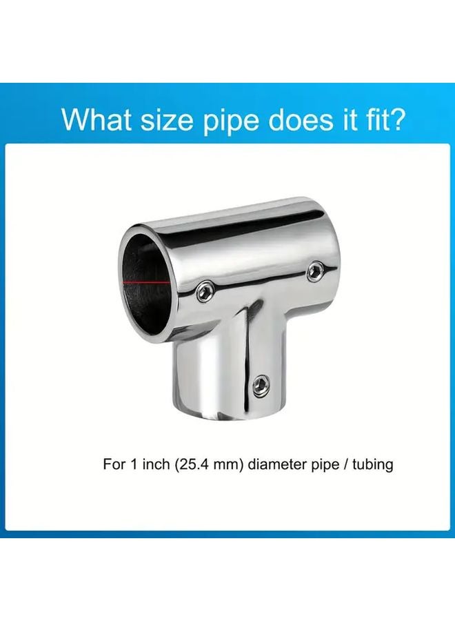 1 Inch 316 Stainless Steel Marine Boat Railing Connector Corrosion Resistant Deck Hardware - Image 3