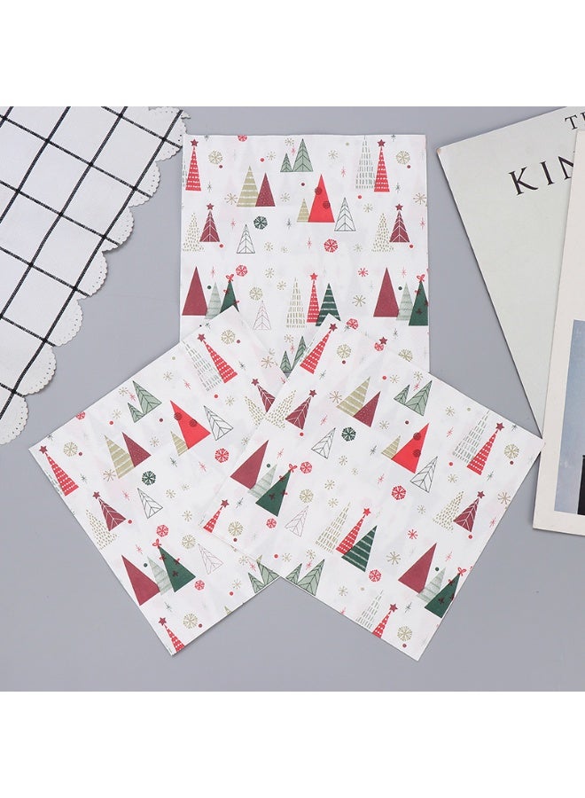 20 Pack Disposable Napkins Paper , Christmas Tree Patterned Napkins, Birthday Party Decorations, Placemats - Image 3