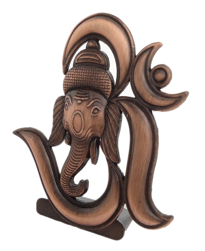 FURE B-Fashionable Antique Om Ganesha Idol (Antique Copper) - Image 2