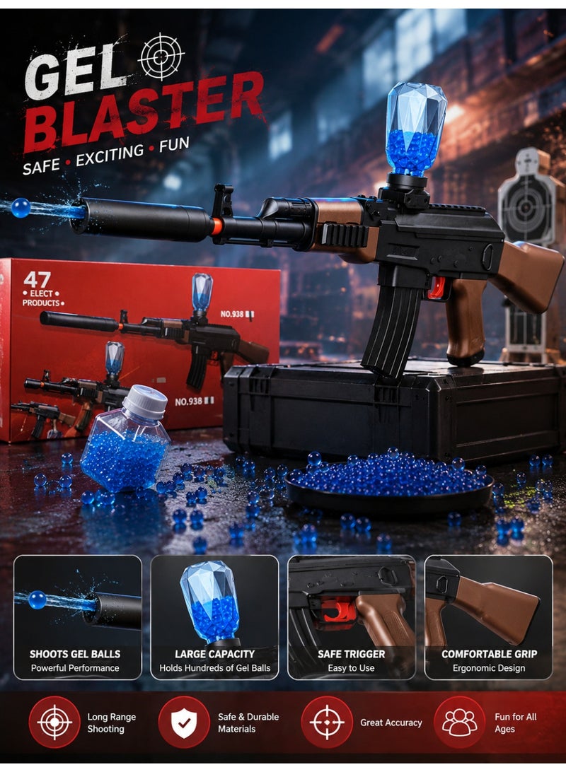 Graffiti Style Foam Ball Blaster Toy Gun with Soft Foam Ball Launcher, Manual Pump Action, Lightweight Design, Outdoor Target Shooting Game for Kids