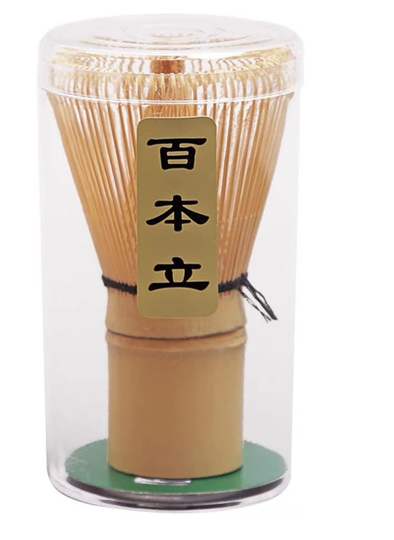 Generic - Handcrafted Bamboo Matcha Whisk Set with Ceramic Whisk Holder and Tea Scoop, for Perfect Traditional Matcha Tea Drinking Experience (Matcha Whisk Set of 4) - Image 1