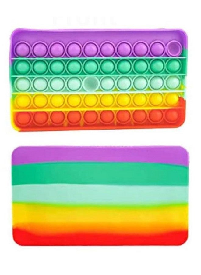 ماجيك واند حافظة أقلام ماجيكواند سيليكون كبيرة الحجم، حقيبة مدرسية لتخزين الأدوات المكتبية للأطفال [متعددة الألوان] (عبوة من حقيبة واحدة ذات جانب واحد)