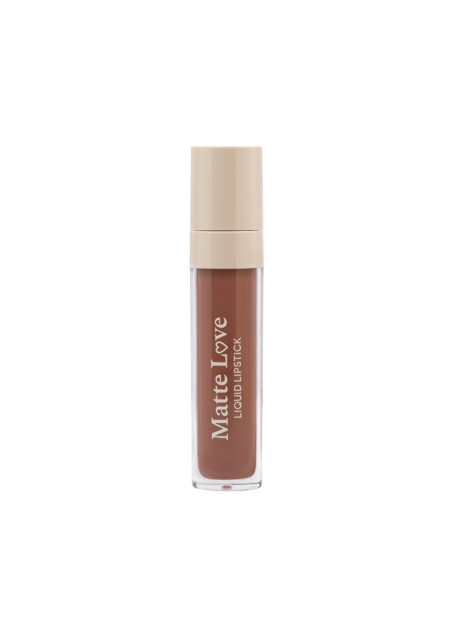 Armaf Beaute Matte Love Liquid Lipstick Latte Love – 5ml, Pigmented Long-Lasting Velvet Matte Finish, Smudge-Proof, Lightweight, Smooth Lip Color - Image 1