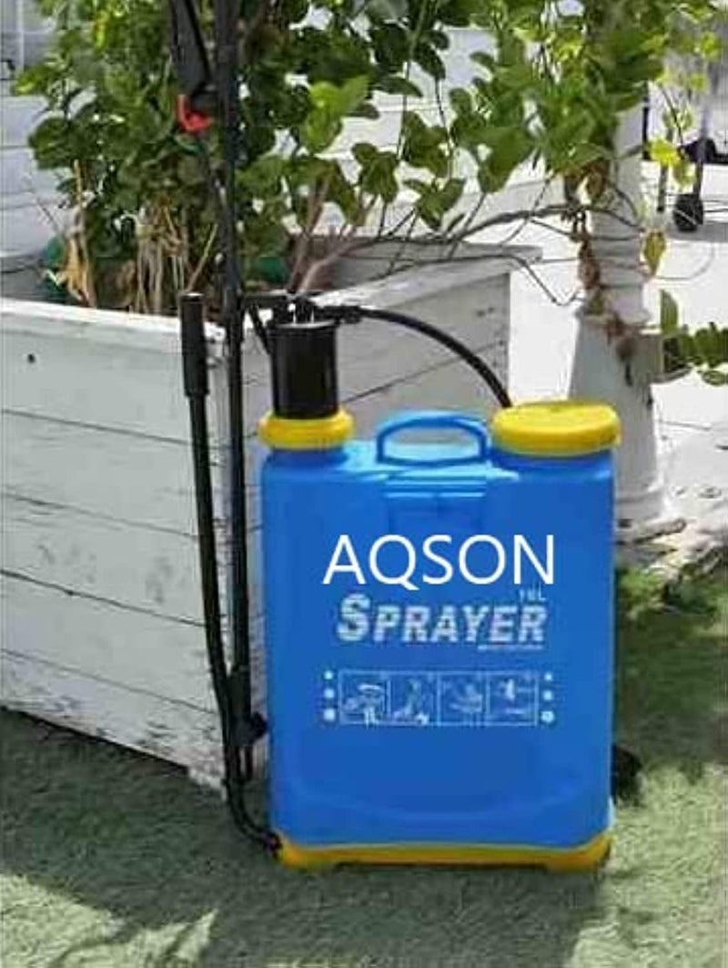 AQ AQSON AQSON 16 لتر بخاخ ظهر يدوي عالي السعة للاستخدام الزراعي والبستاني - Image 2