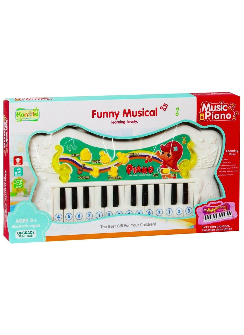 Funny Musical Piano Learning Small Piano 14 Keys  - Image 1