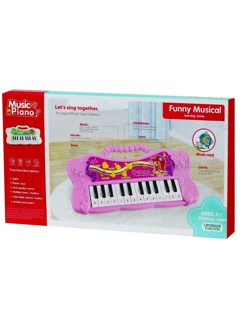 Funny Musical Piano Learning Small Piano 14 Keys  - Image 2