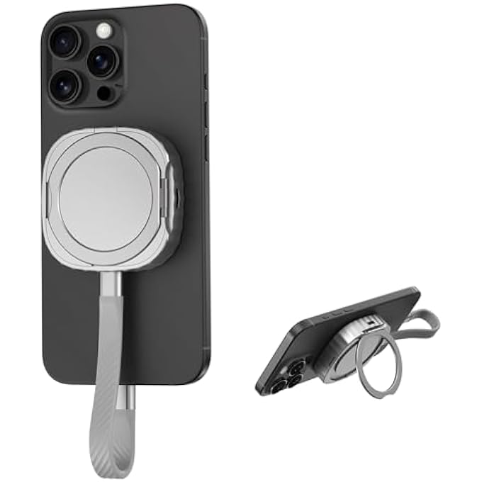 rayihni حافظة SSD خارجية من الألمنيوم M.2 2230 NVME مع قاعدة دعم، حافظة SSD محمولة USB-C Gen 2 متوافقة مع Magsafe iPhone 16/15، Galaxy S25/S24، الأجهزة اللوحية وأجهزة الكمبيوتر (بدون SSD) - Image 1