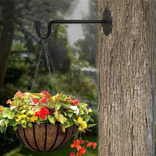 XIDING 10 Inch 2 Pack Plant Hangers Outdoor or Indoor Plant Hooks Hanging Plant Bracket for Home Decor Bird Feeders - Image 3