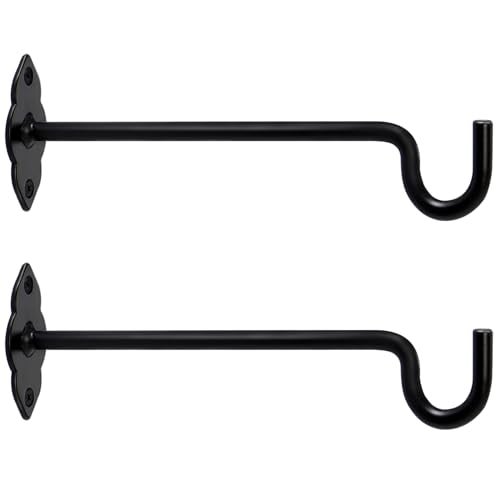 XIDING 10 Inch 2 Pack Plant Hangers Outdoor or Indoor Plant Hooks Hanging Plant Bracket for Home Decor Bird Feeders - Image 1