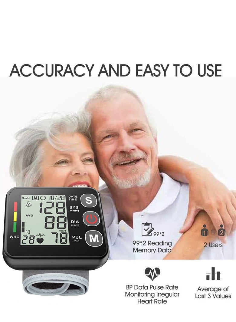 Angmei Upper Arm Blood Pressure Monitor  Large LED Backlit Screen 1000 Sets Memory Automatic Digital BP Machine Adjustable BP Cuff - Image 1