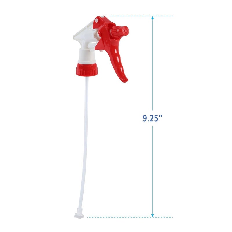 Boardwalk 511265 925 in Tube Trigger Sprayer 250 for 32 oz Bottles  RedWhite 24Carton - Image 2