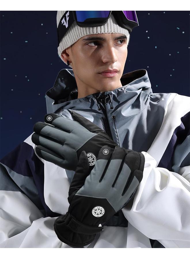 KOWVOWZ Winter Ski Gloves, Waterproof and Windproof Touchscreen Snow Gloves, Warm Anti-Slip Touchscreen Gloves, Thermal Protection for Cold Weather Skiing Snowboarding Running and Cycling - Image 4