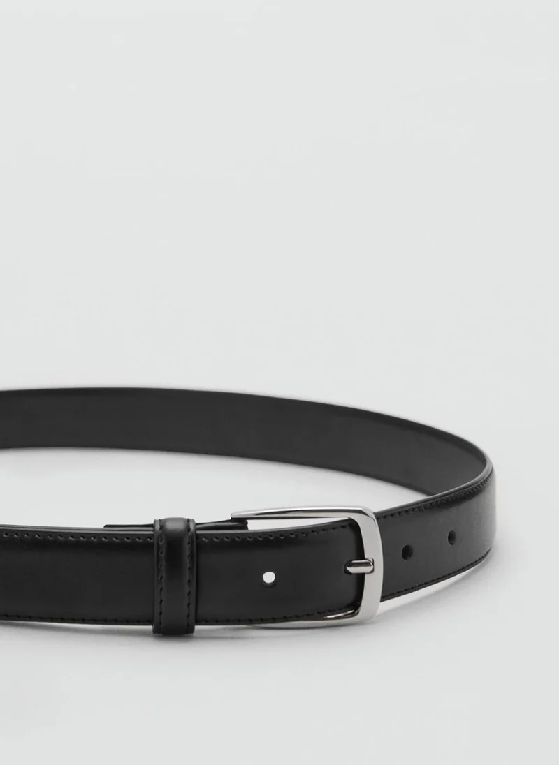 Mango Man Nappa leather belt