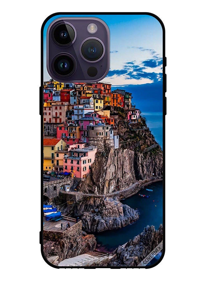 Covernex Protective Case Cover For Apple iPhone 14 Pro Max Colorful Houses On The Sea - Image 1
