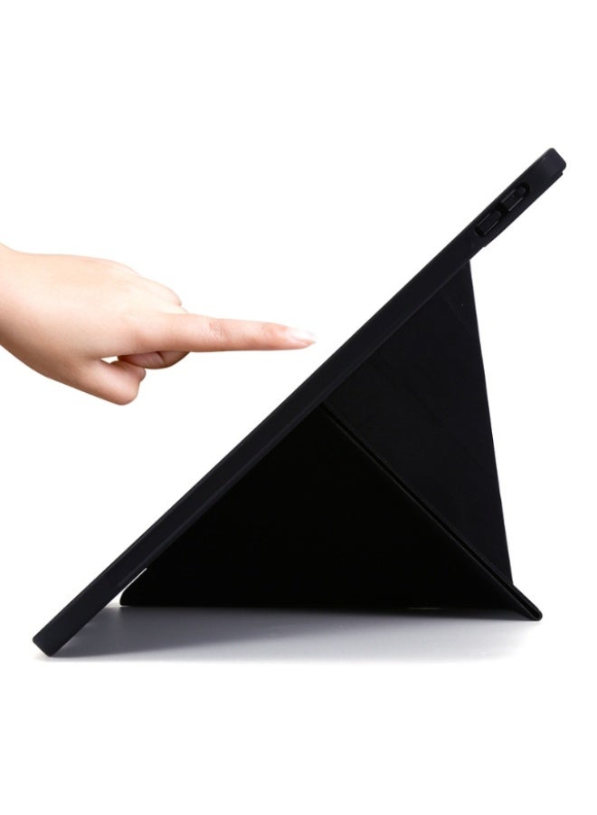 إغرين99 لـ iPad mini (2024/2021) 7th/6th 8.3 بوصة غطاء القضية، تصميم على شكل عسل Y، زاوية متعددة، استيقاظ / نوم تلقائي، لمس مريح للجلد، غطاء واقي قوس على شكل Y رقيق جدا، ظهر TPU ناعم، أسود - Image 3
