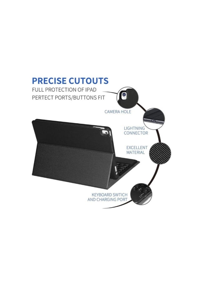 ACLIX Keyboard Case with Touchpad for iPad 10.2 9th Generation 2021/8th Gen 2020/7th Gen 2019 Magnetically Detachable Wireless Keyboard Case for iPad New 10.2 - Image 3