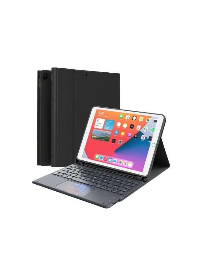 ACLIX Keyboard Case with Touchpad for iPad 10.2 9th Generation 2021/8th Gen 2020/7th Gen 2019 Magnetically Detachable Wireless Keyboard Case for iPad New 10.2 - Image 1