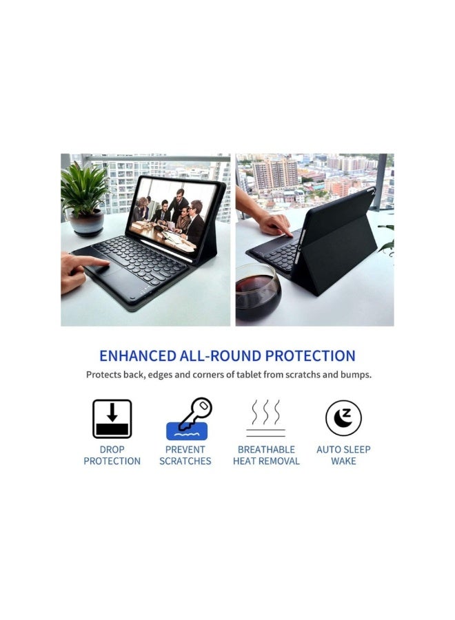 ACLIX Keyboard Case with Touchpad for iPad 10.2 9th Generation 2021/8th Gen 2020/7th Gen 2019 Magnetically Detachable Wireless Keyboard Case for iPad New 10.2 - Image 2