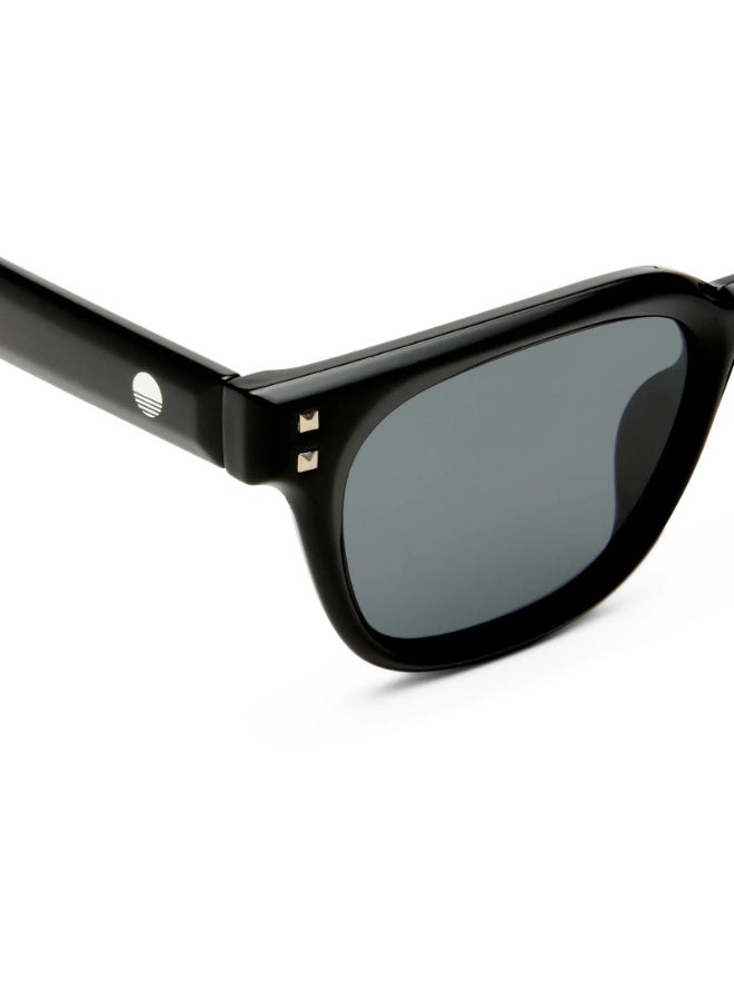 Solarized نظارات شمسية ريفيت سكوير سوداء، نظارات داكنة غير لامعة مع تفاصيل ريفيت، نظارات يومية للجنسين - Image 3