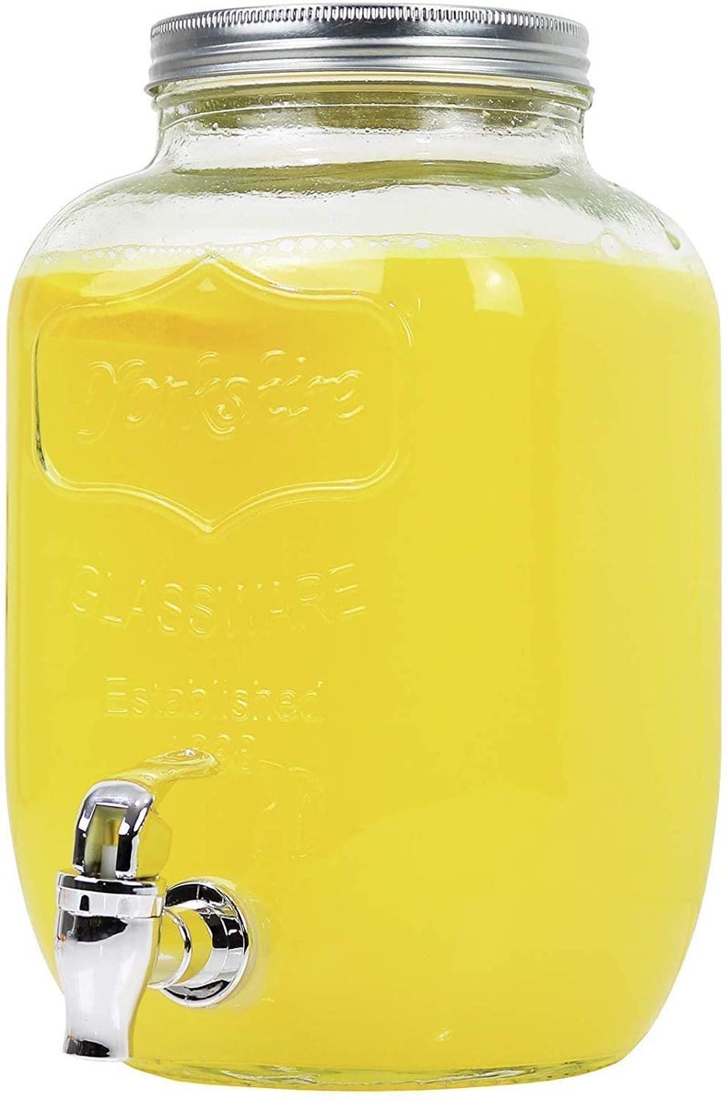 ARUZEN glass jar and containers 4 litter with tap - Image 1