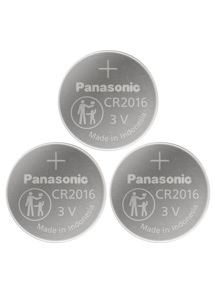 Panasonic CR 2016 Lithium Coin Battery Pack of 3 - Image 1