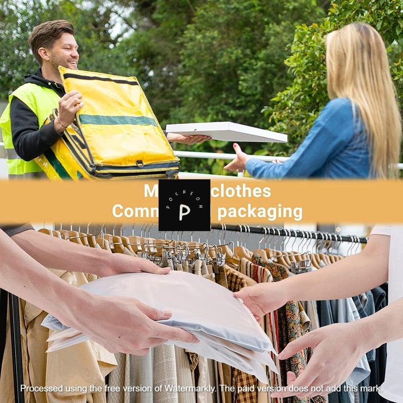 POCHEON Pocheon Clear Resealable Polyester Zipper Bags for Clothes Mailers for Clothing Self Seal Bags for Socks Cosmetic Accessories Storage Travel With Air hole 18 X 26 cm M 25  - Image 4