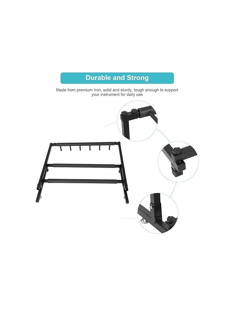 Ejoyous 5-way guitar stand Guitar display stand, multiple guitar stand 5-way metal guitar stand for 5 guitars, multiple electric guitar stand with protective rubber pad  - Image 4