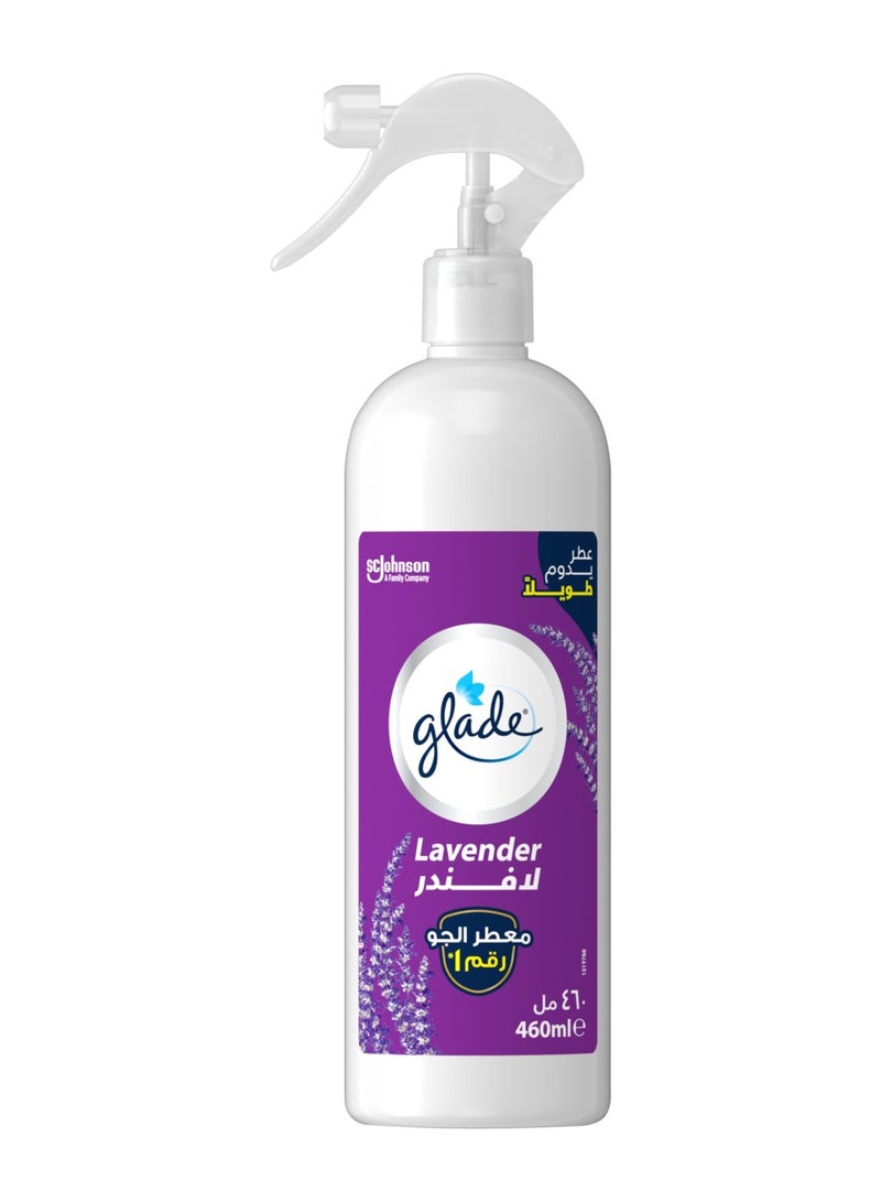Glade Multispray Lavender Air Freshener Eliminates Unwanted Odour On Both Air And  Fabric 460ml 