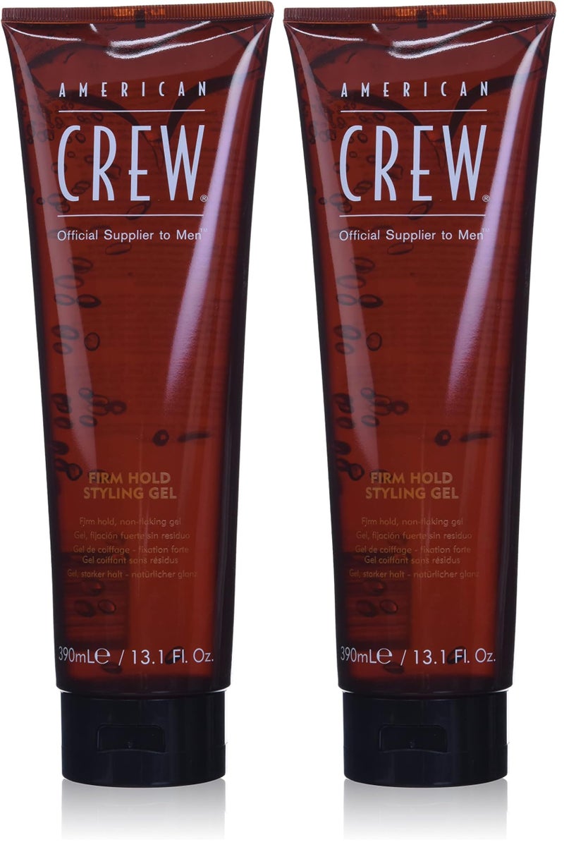 American Crew Men's Hair Gel, Firm Hold, Non-Flaking Styling Gel, 13.1 Fl Oz (Pack of 2) - Image 1